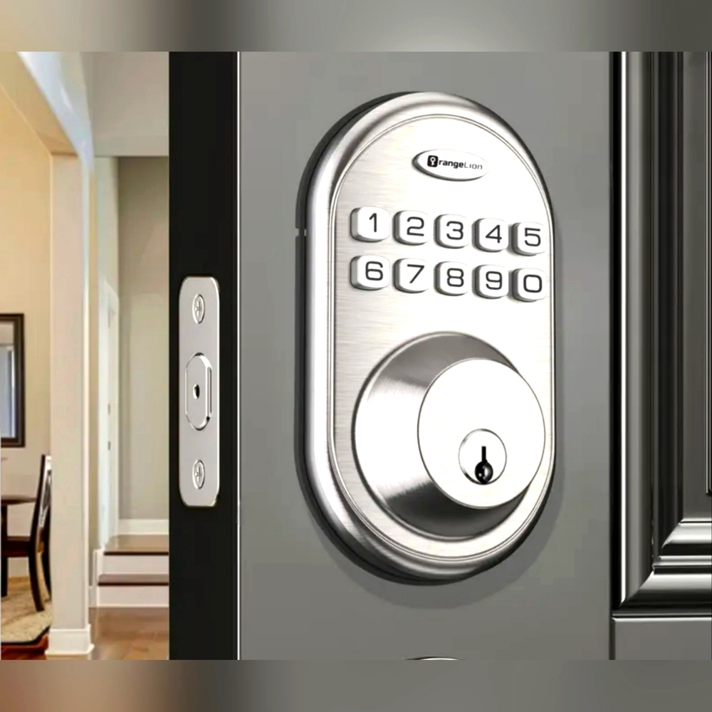 Smart Keypad Door Lock - Nickel NIB